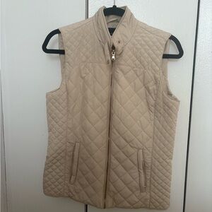 Blue Rain Quilted Cream Vest